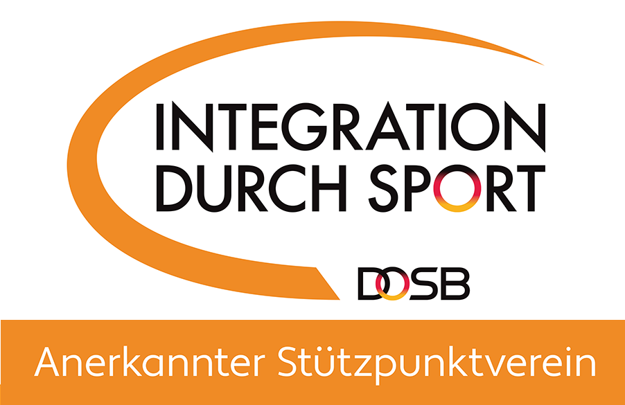 Logo und Auszeichnung als Stützpunktverein Integration durch Sport vom DOSB