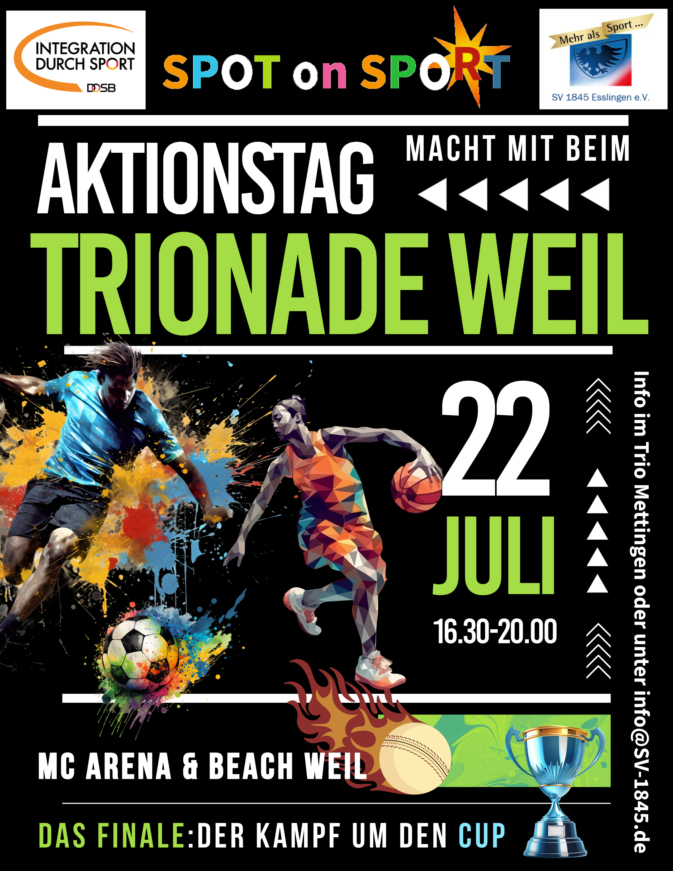 Plakat für die TRIONADE WEIL – Bewerbt Euch JETZT