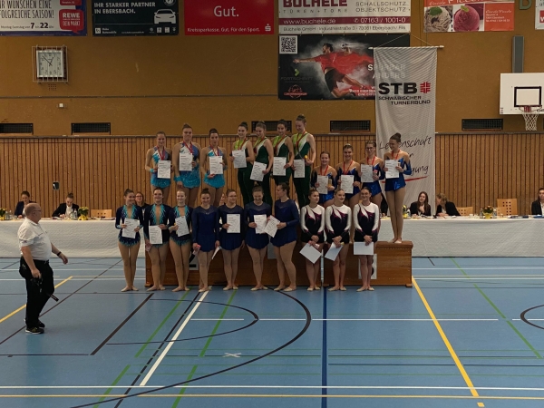 Siegerehrung in der Rhythmischen Sportgymnastik