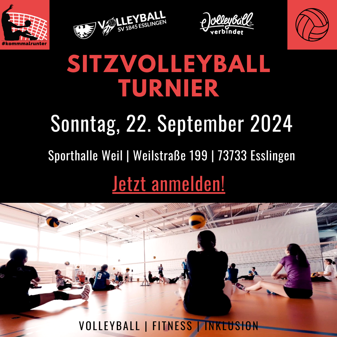 Sitzvolleyball Turnier am 22.9.