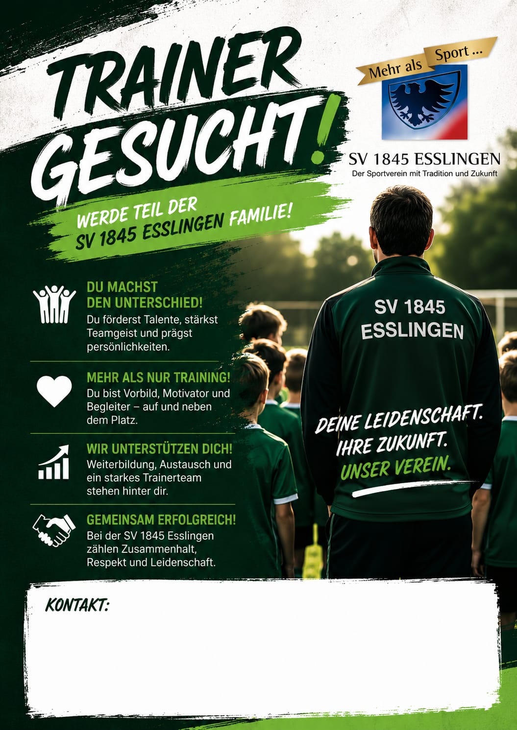 Fußball Trainer*in gesucht!