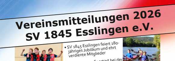 Titelseite Vereinsmitteilungen