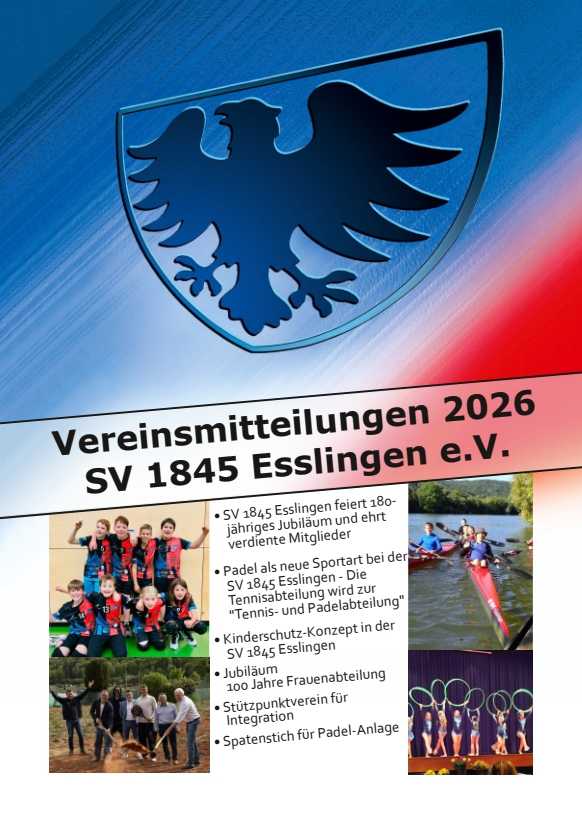 Vereinsmitteilungen 2022 Titelseite der Vereinsmitteilungen 2026